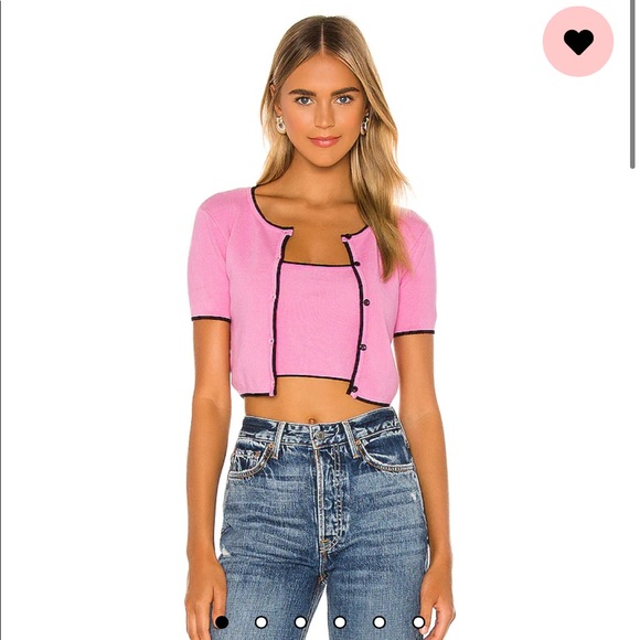 Revolve crop top + cropped cardigan set - Picture 1 of 6